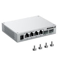 SODOLA 6 Port 2.5Gb Ethernet Switch | 4x2.5G & 2x10G SFP+ Fanless