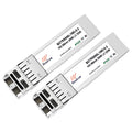 BAUDCOM 10G SFP+ SR Transceiver Module - 850nm Multimode LC, 2-Pack