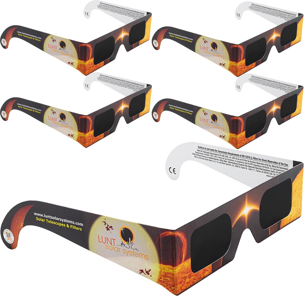 Lunt Solar Eclipse Glasses – ISO 12312-2 Certified Eye Safety Gear