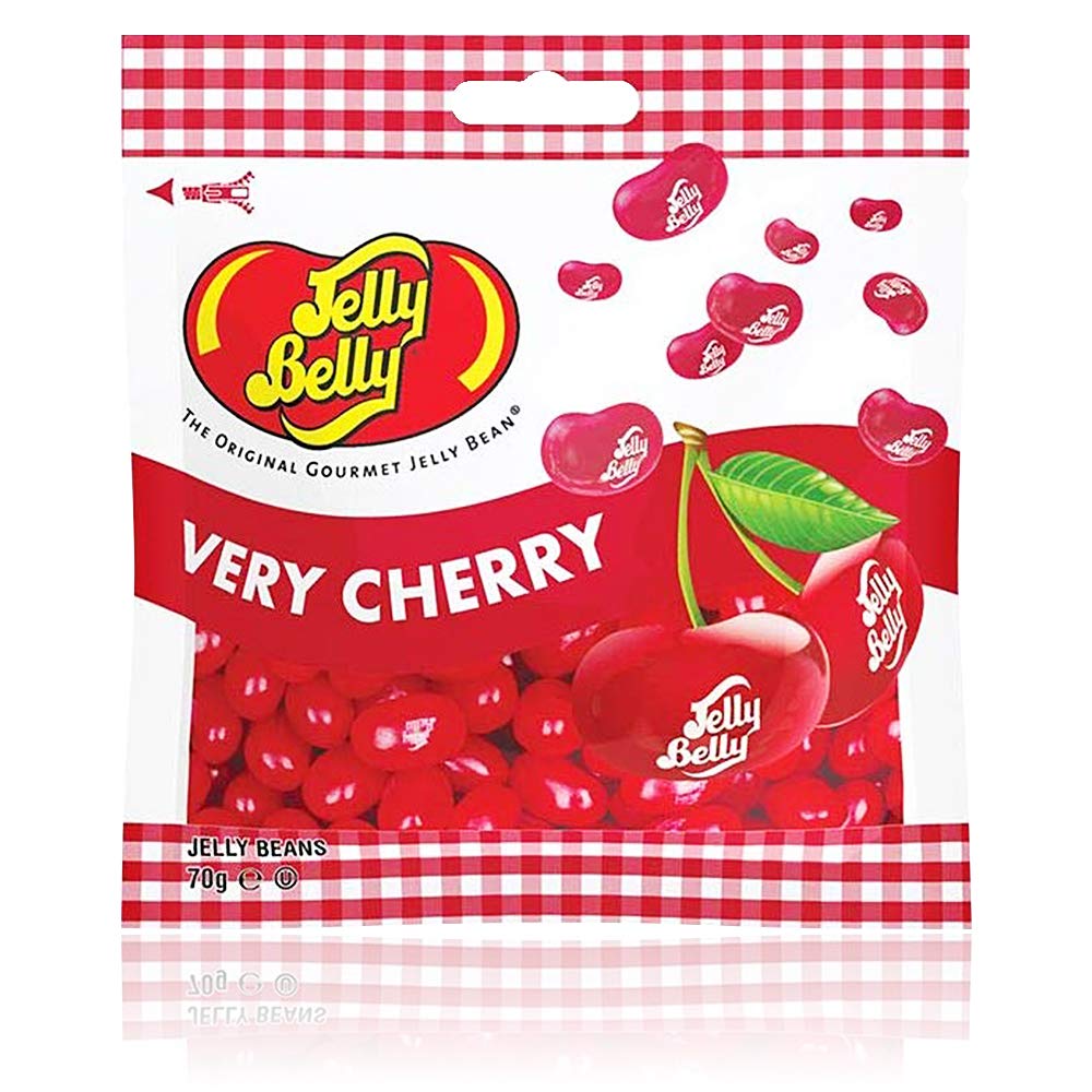 Jelly Belly Very Cherry Gourmet Jelly Beans – 70g Bags (Pack of 12)