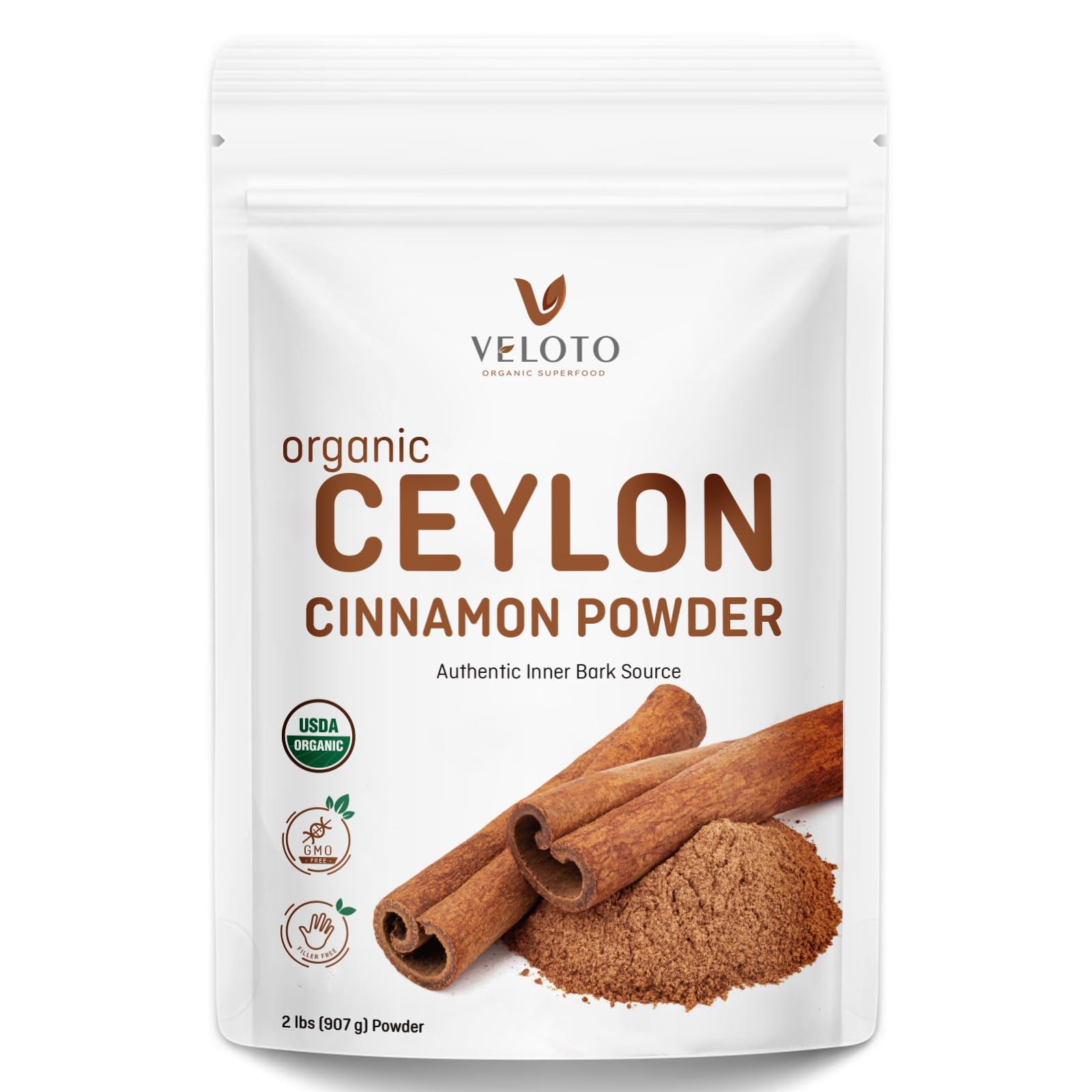 Jolof Store Organic Ceylon Cinnamon Powder – 100% Pure & Vegan, 907g
