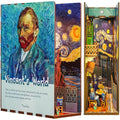 Tonecheer DIY Book Nook Kit – Vincent's World 3D Wooden Puzzle with LED