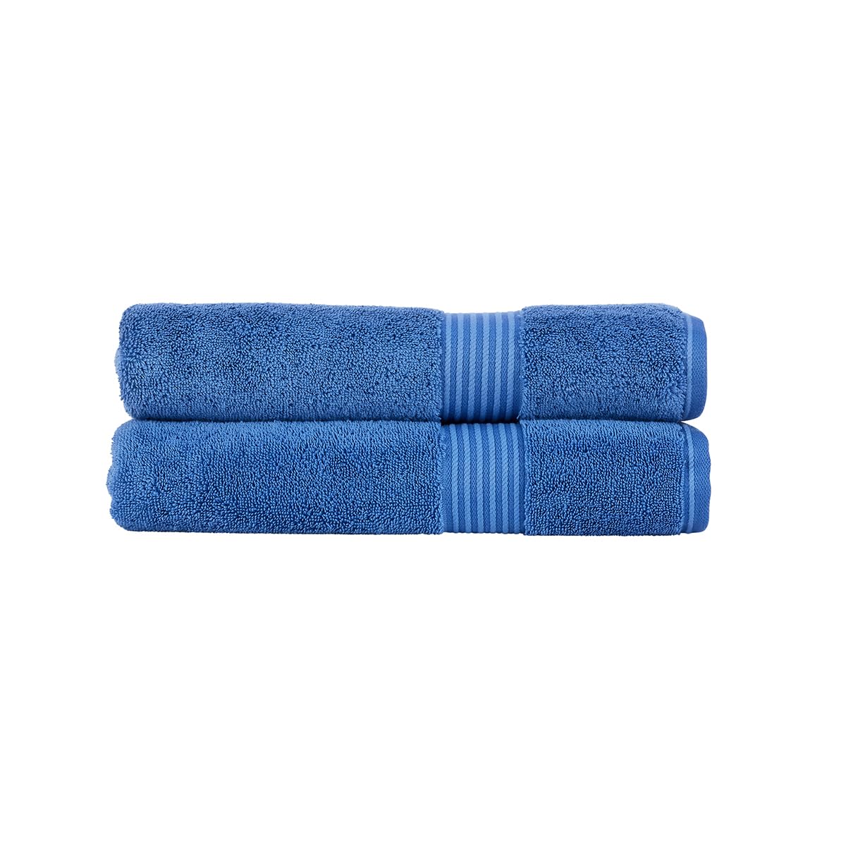 Christy Supreme Hygro Bath Towels - 2 Piece Set - Supima Cotton - Blue