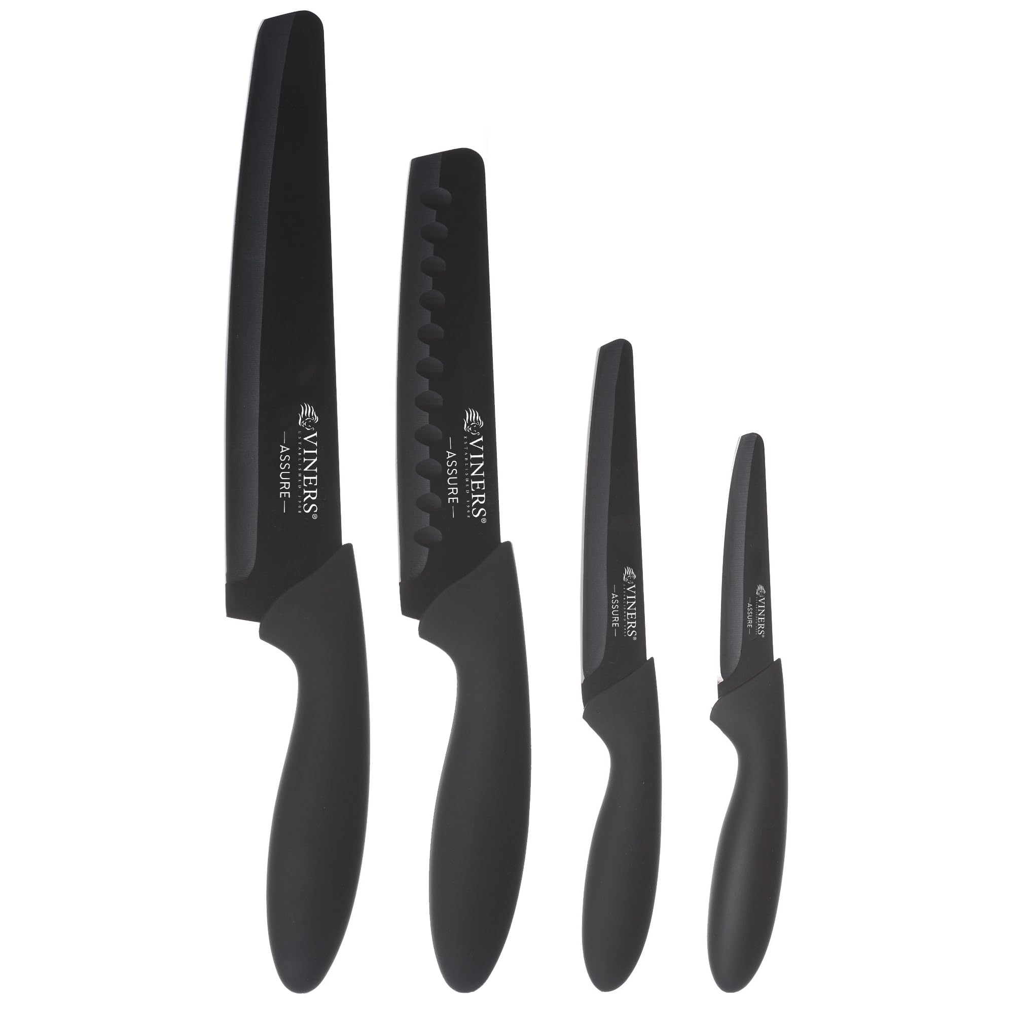 Viners Assure 4 Piece Knife Set | Stainless Steel Safety Blade Knives