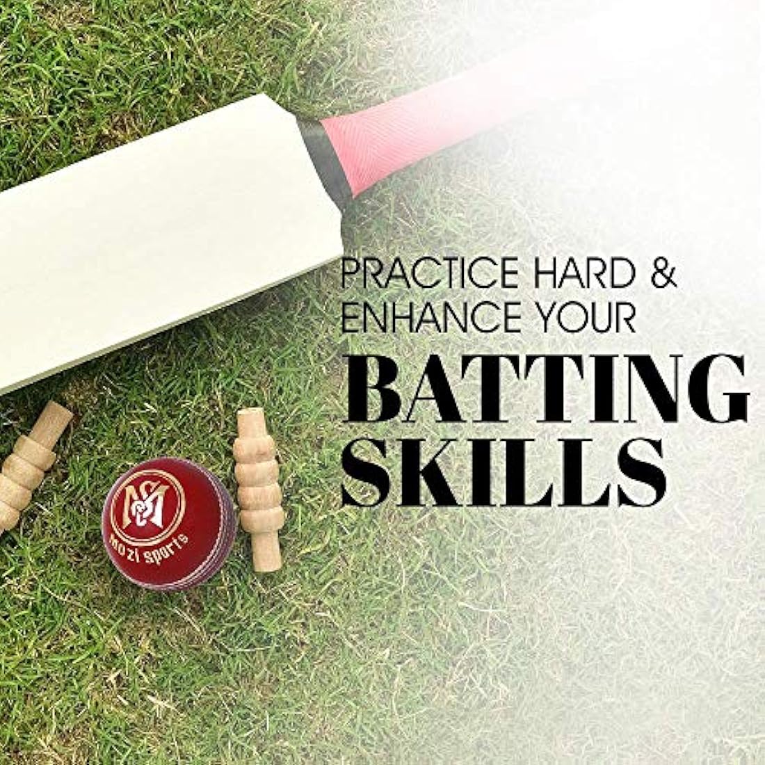 Mozi Sports Leather Cricket Ball – Hand Stitched Match Quality 5.5oz