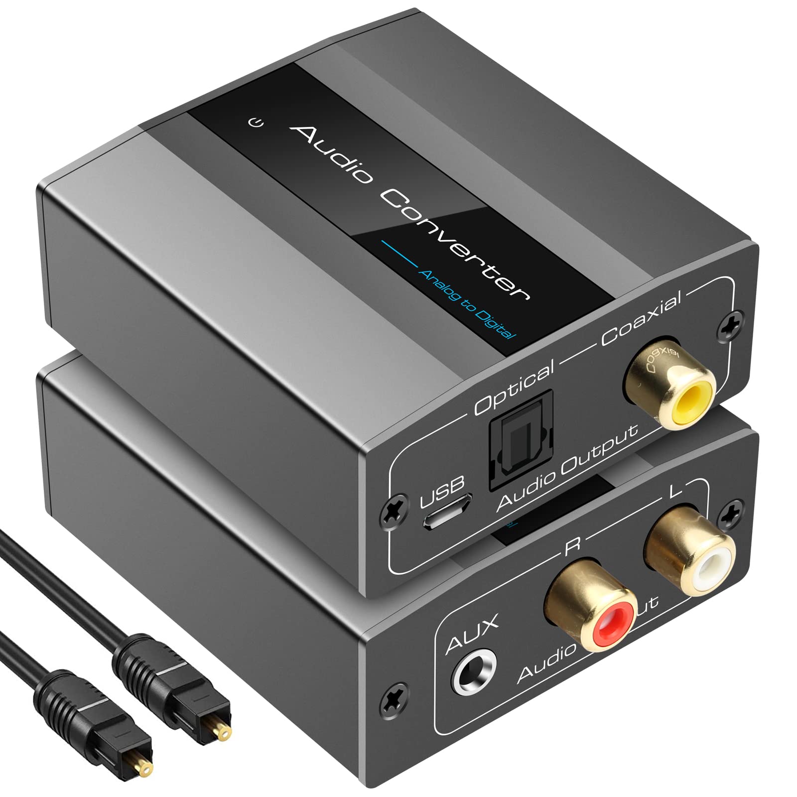 Jolof Store Analog to Digital Audio Converter | RCA to Optical & Coaxial