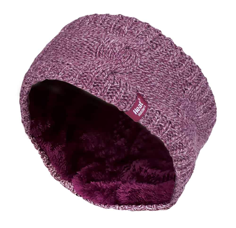Heat Holders Ladies Thermal Ear Warmer – Fleece Lined Cable Knit Headband