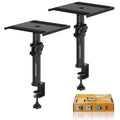 Vondynote Desktop Clamp Speaker Stands | Height Adjustable Studio Monitor Set