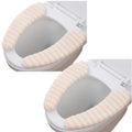 Memory Foam Toilet Seat Cover – 2 Pairs Washable Plush Mat