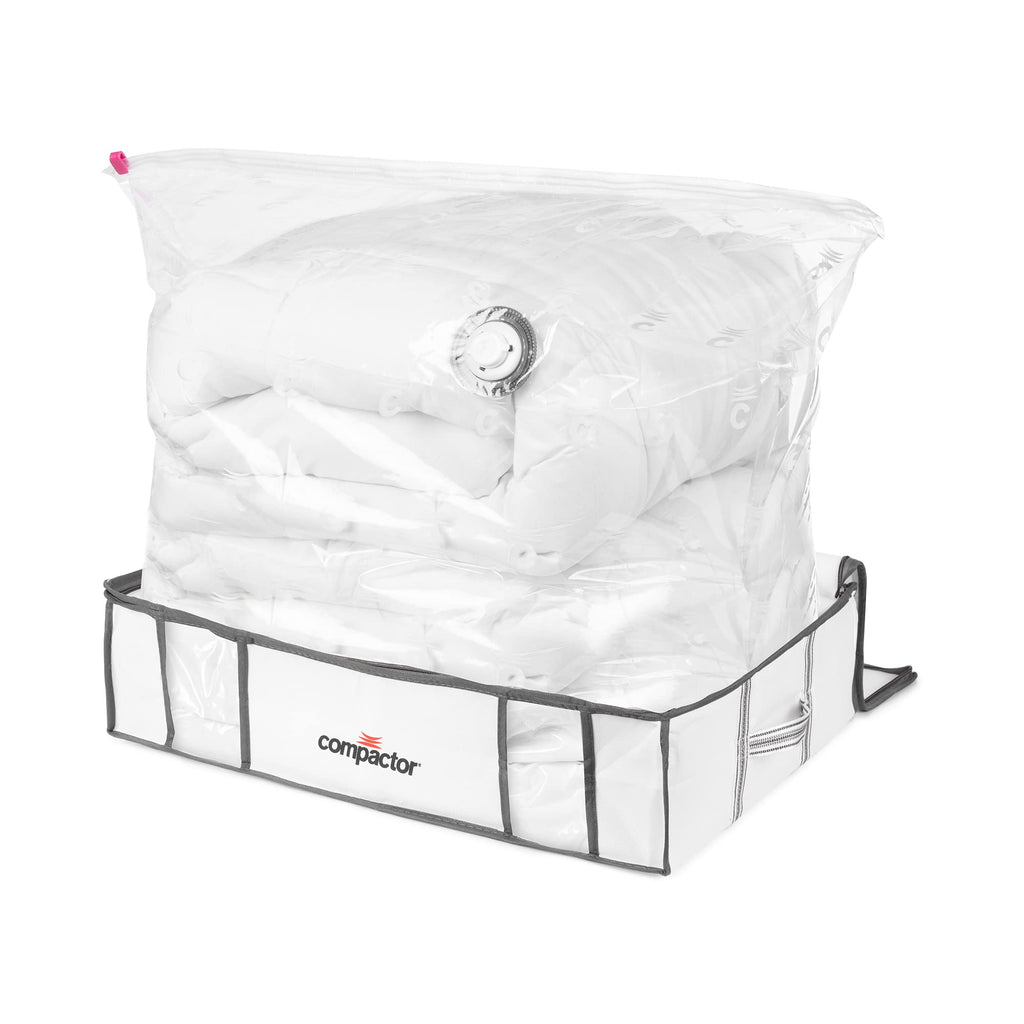 Compactor Life 3D Semi-Rigid Vacuum Box, Size L, White - Space Saving Storage Solution - image 2