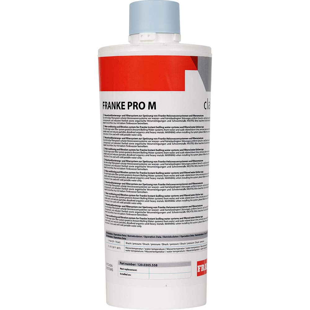 Franke Pro M Replacement Water Filter Cartridge for Minerva Taps