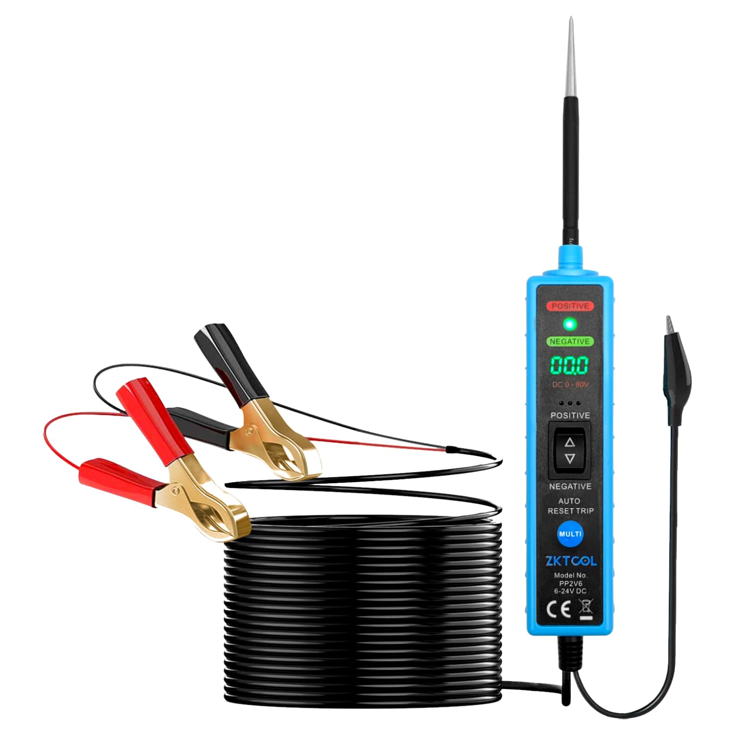 ZKTOOL LED Power Circuit Probe | 6-24V Automotive Electrical Tester