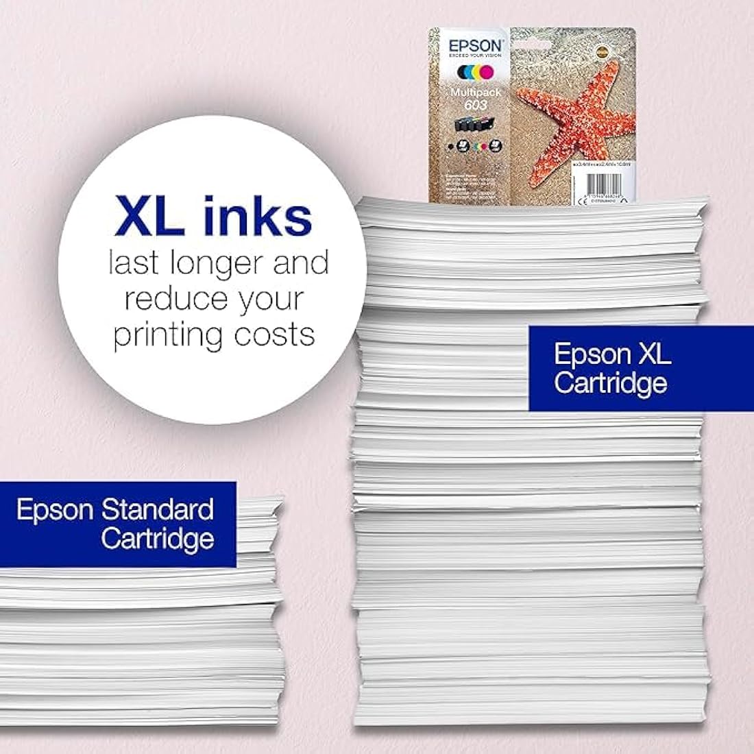 Epson 603 Starfish Genuine Ink Cartridges | 4-Color Multipack