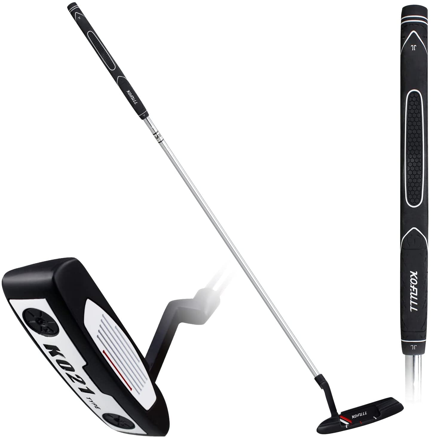 KOFULL Men's Golf Putter – 35 Inch Zinc Alloy Club with Rubber Grip