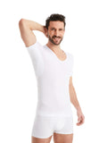 FINN Men's Sweatproof V-Neck Undershirt – Anti-Sweat Modal Vest