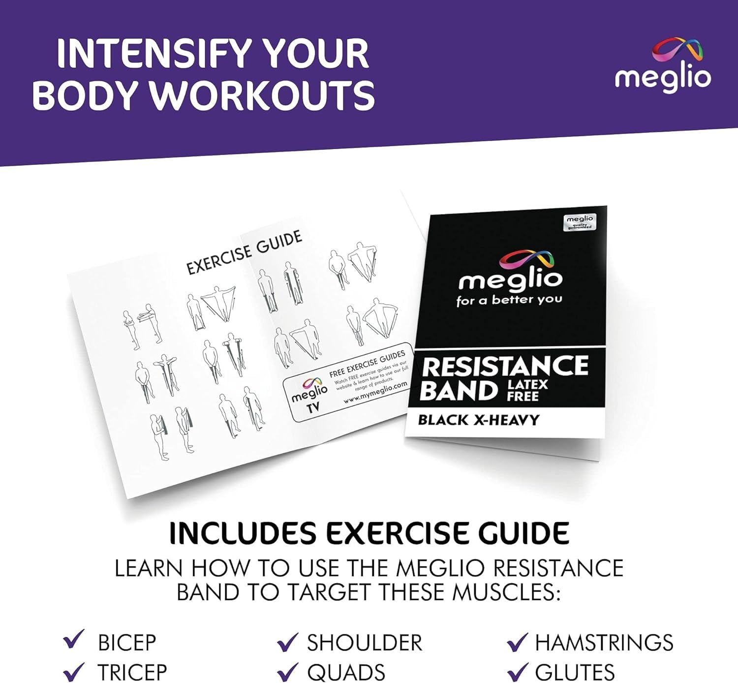 Meglio Latex-Free Resistance Bands Roll – 46m Physiotherapy Band