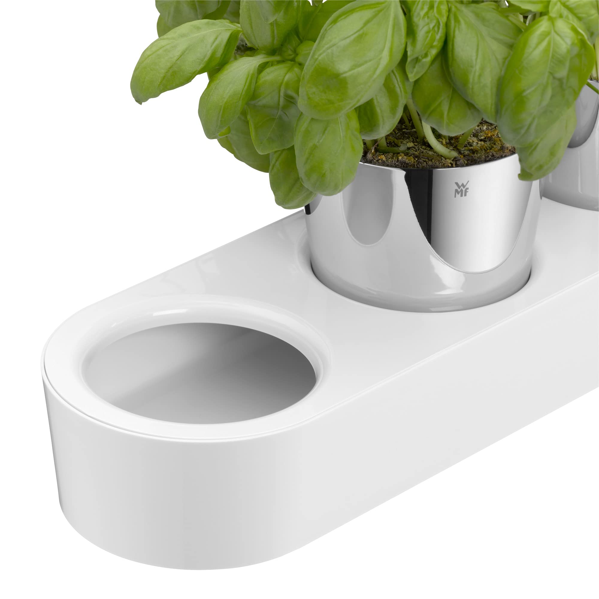 WMF Gourmet Self-Watering Herb Pot - 3-Piece Stainless Steel Garden