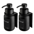 Jolof Store 2-Pack Glass Soap Dispenser with Wall Mount – Stainless Steel
