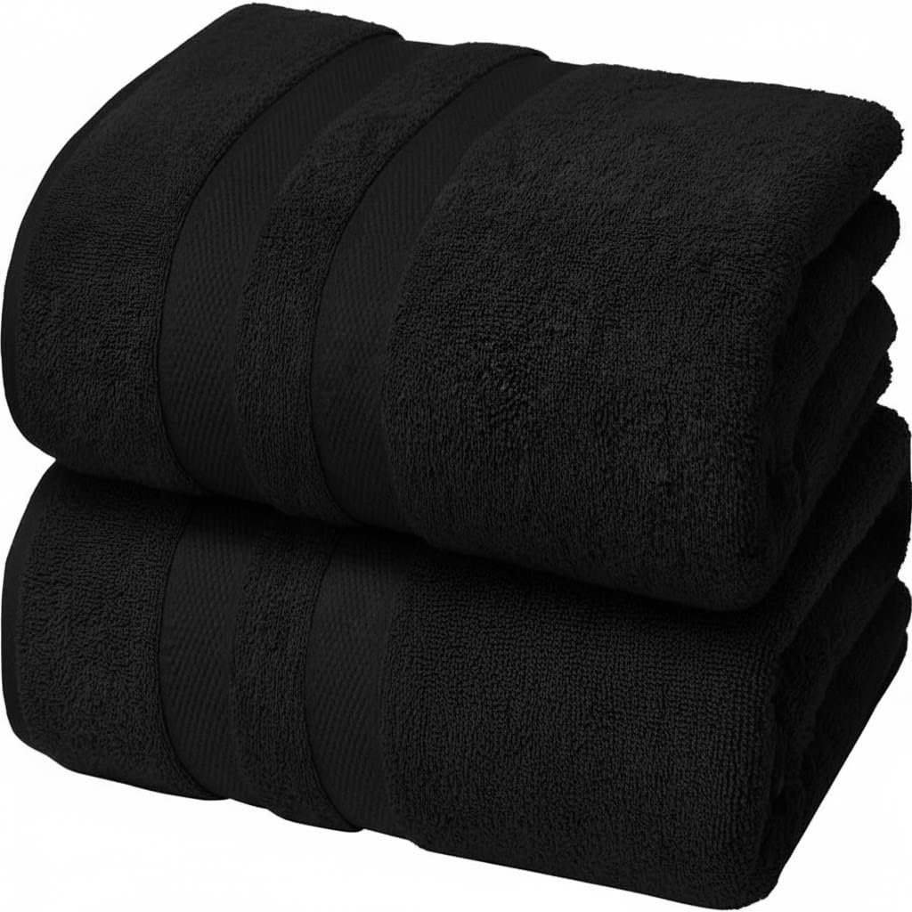 Egyptian Cotton Bath Sheets - 550GSM Jumbo Towels, 2 Pack