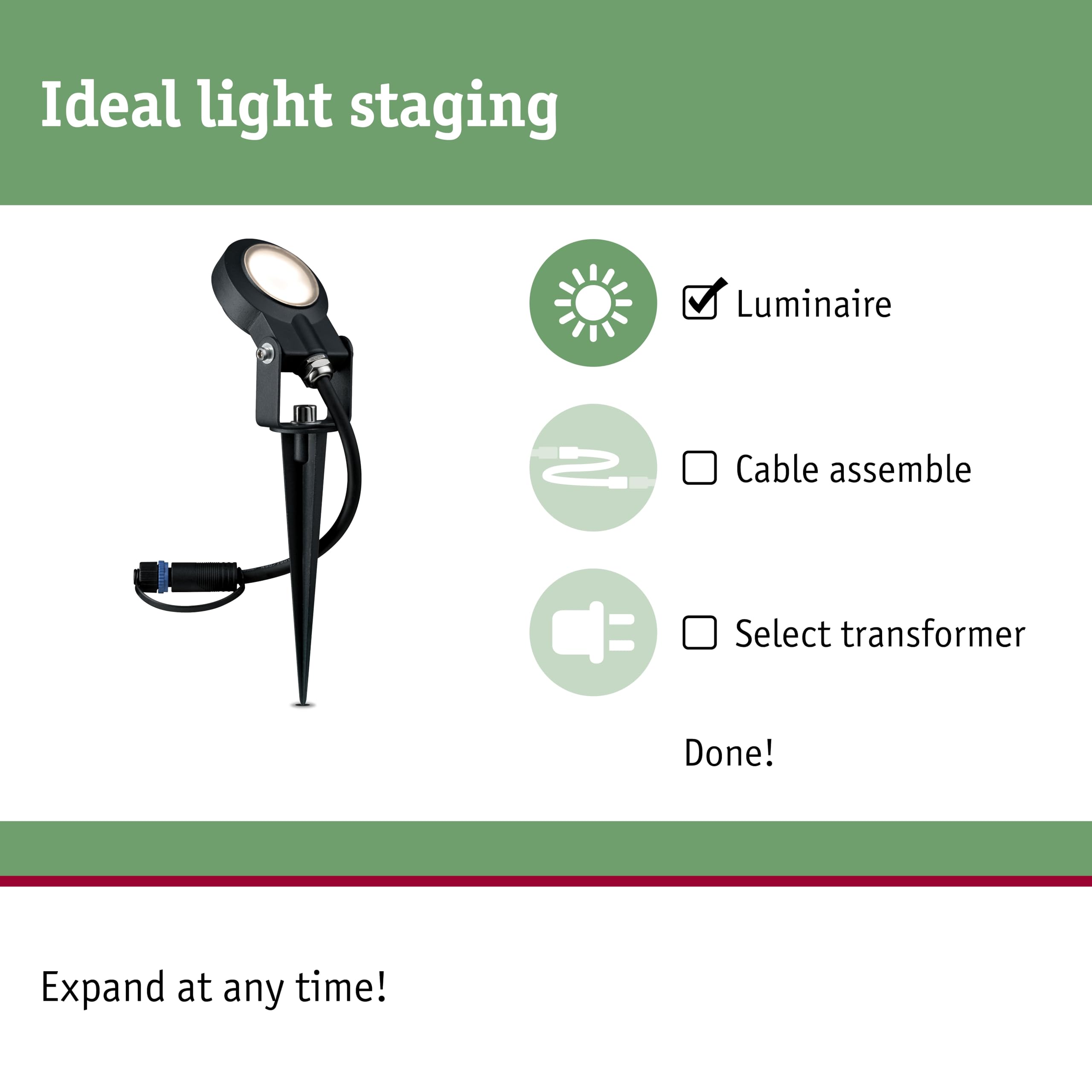 Jolof Store Plug & Shine Sting LED Outdoor Spotlight - 3000K Anthracite