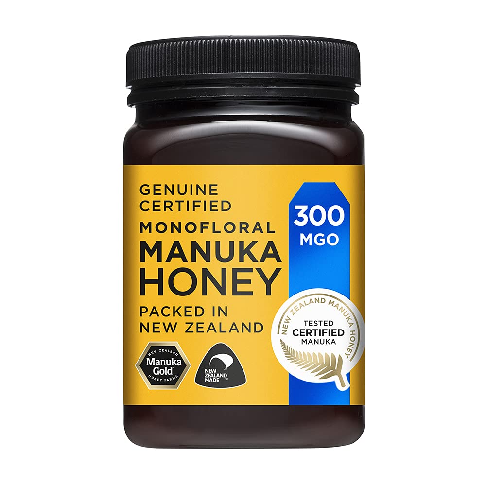 Manuka Gold 300 MGO Genuine New Zealand Manuka Honey - 500g Jar