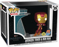 Funko Pop! Town: Avengers Tower with Iron Man Glow Vinyl Figure
