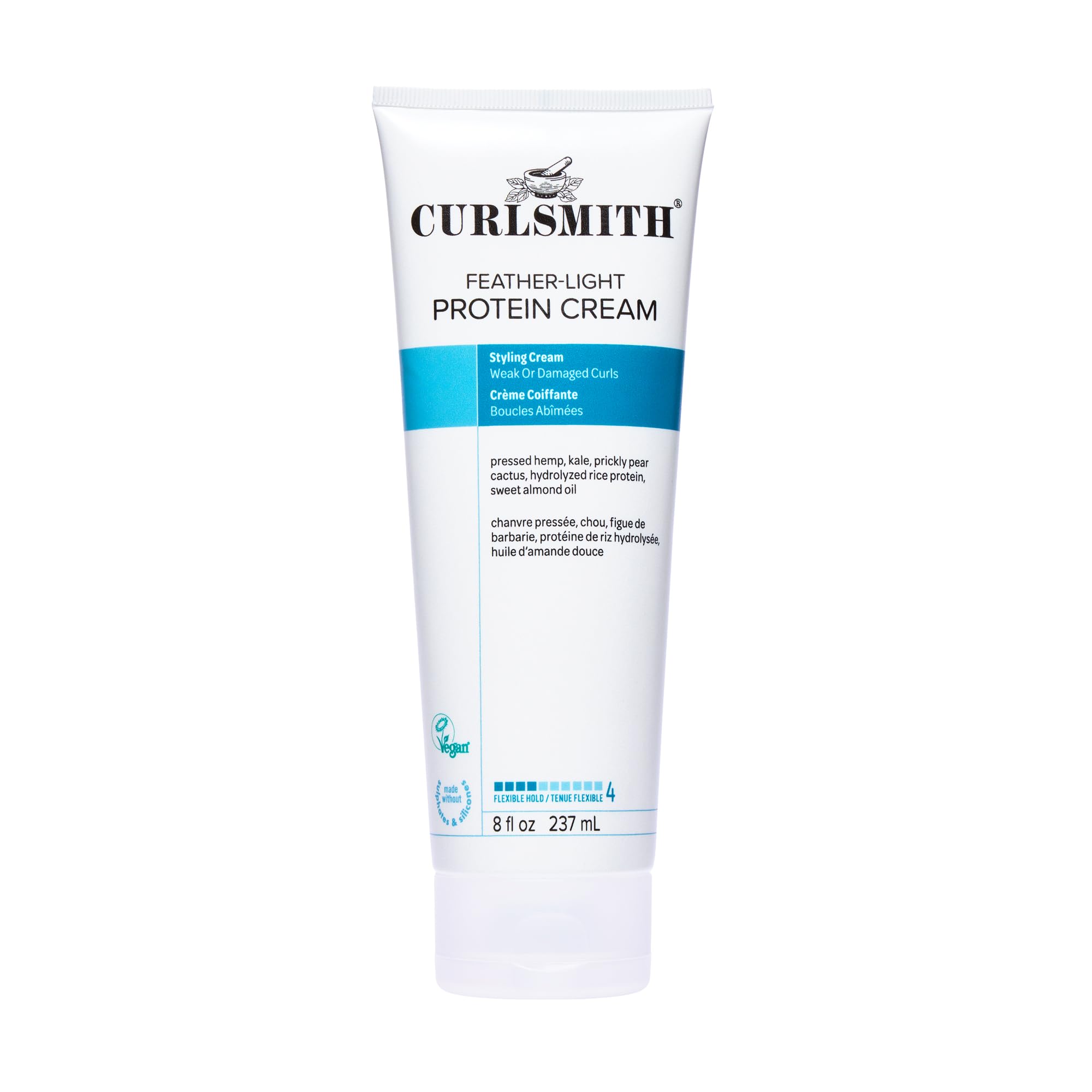 Curlsmith Feather-Light Protein Cream | Medium Hold Styling Cream - 237ml