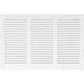 12x8 White Steel Air Vent Cover with Insect Screen