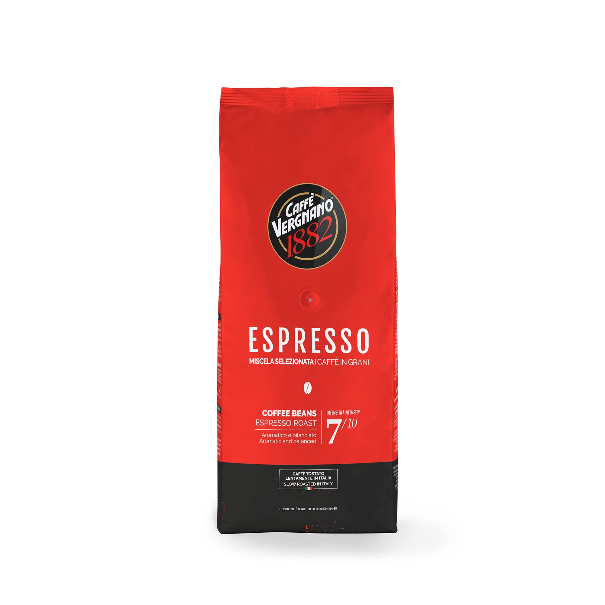 Caffè Vergnano 1882 Espresso Whole Bean Coffee - Italian Roast - 1kg