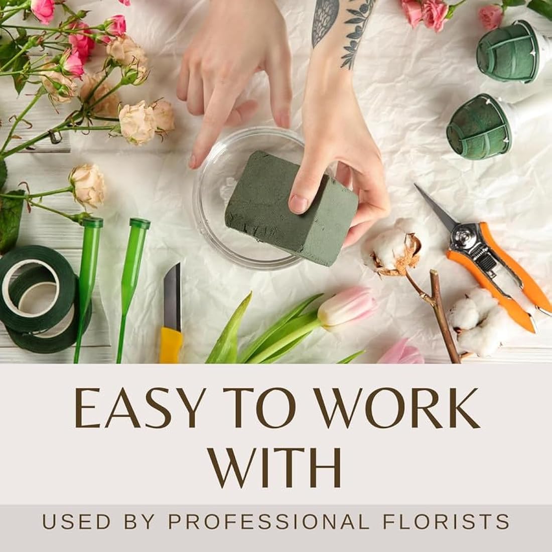 Floral Foam Blocks - 11pc Wet Foam for Fresh & Silk Flowers