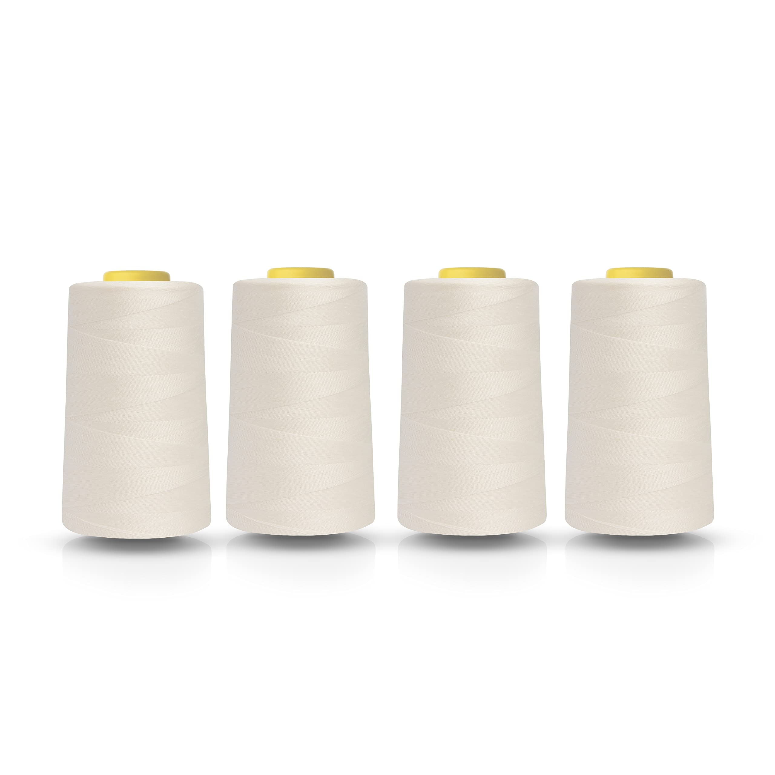 Realm 5000 Yards Overlocking Sewing Machine Polyester Thread - 4 Cones