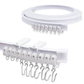 VirtuGro 4M Flexible Ceiling Curtain Track – Bendable Rail for Bay Windows