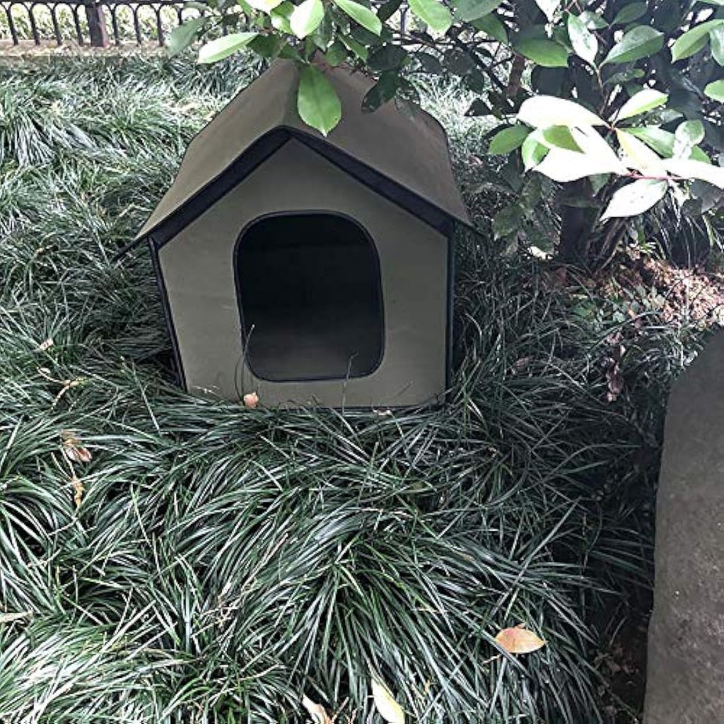 DEECOZY Waterproof Outdoor Cat House – Foldable Weatherproof Pet Shelter