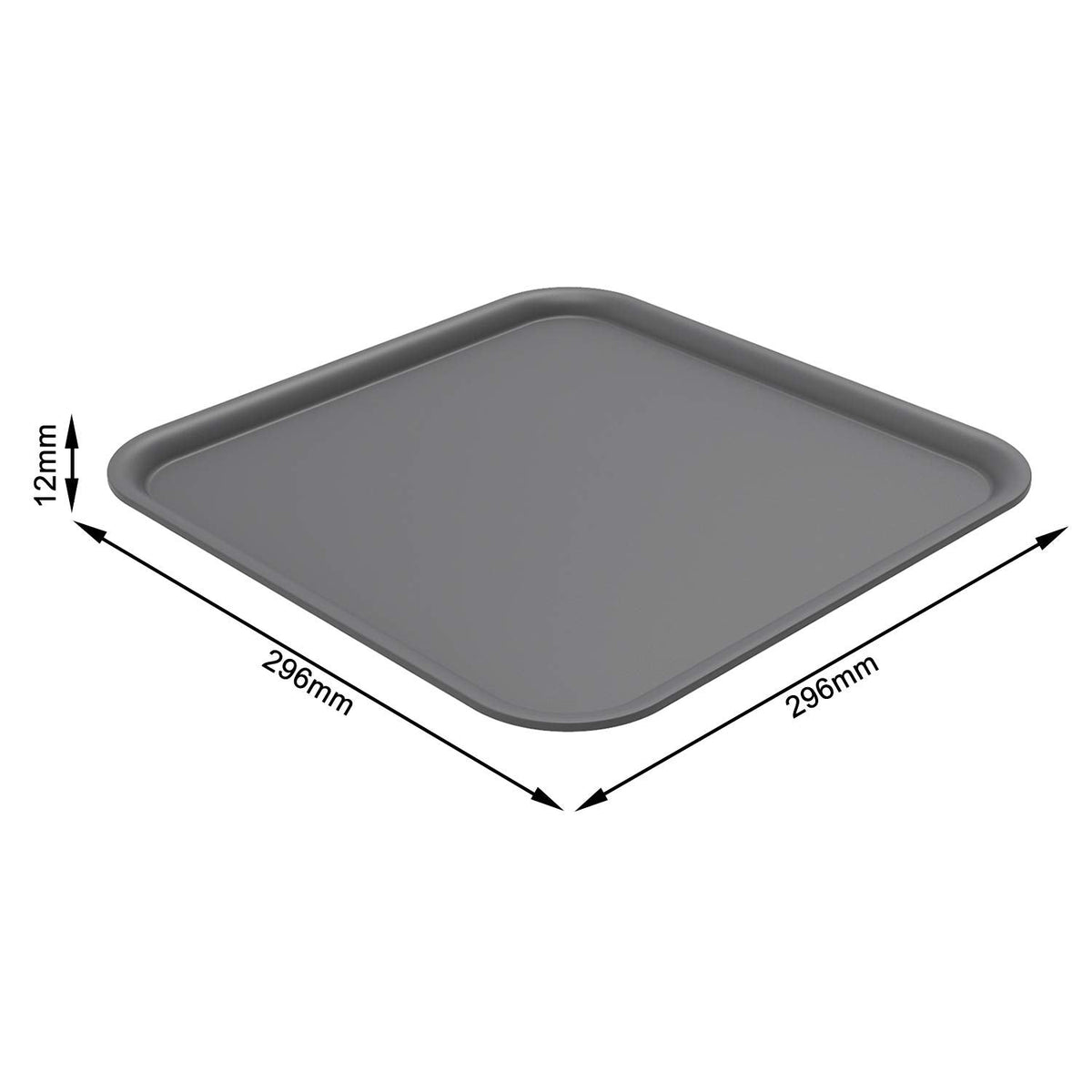 Rotho, Brisen, Lid for storage box 18l, Plastic PP BPA-free, anthracite, 29,6 x 29,6 x 1,2 cm