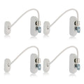 XFORT Viper Key Locking Cable Window Restrictor - White Child Safety Lock