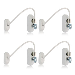 XFORT Viper Key Locking Cable Window Restrictor - White Child Safety Lock