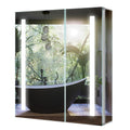Tokvon Pro Penumbra LED Bathroom Mirror Cabinet with Shaver Socket & USB