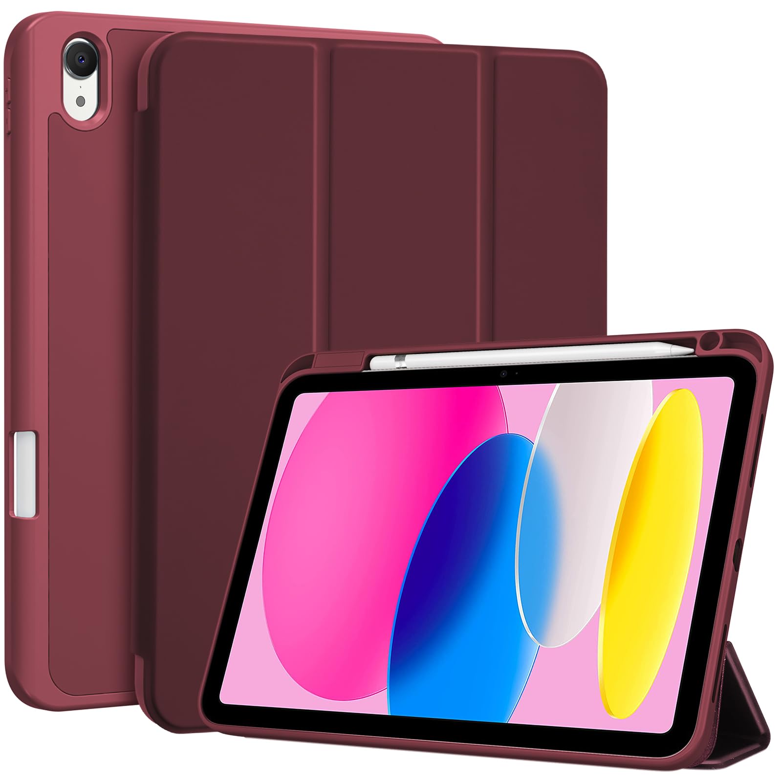 ProCase iPad 10th Gen 10.9 Case with Pencil Holder | Hybrid TPU Cover