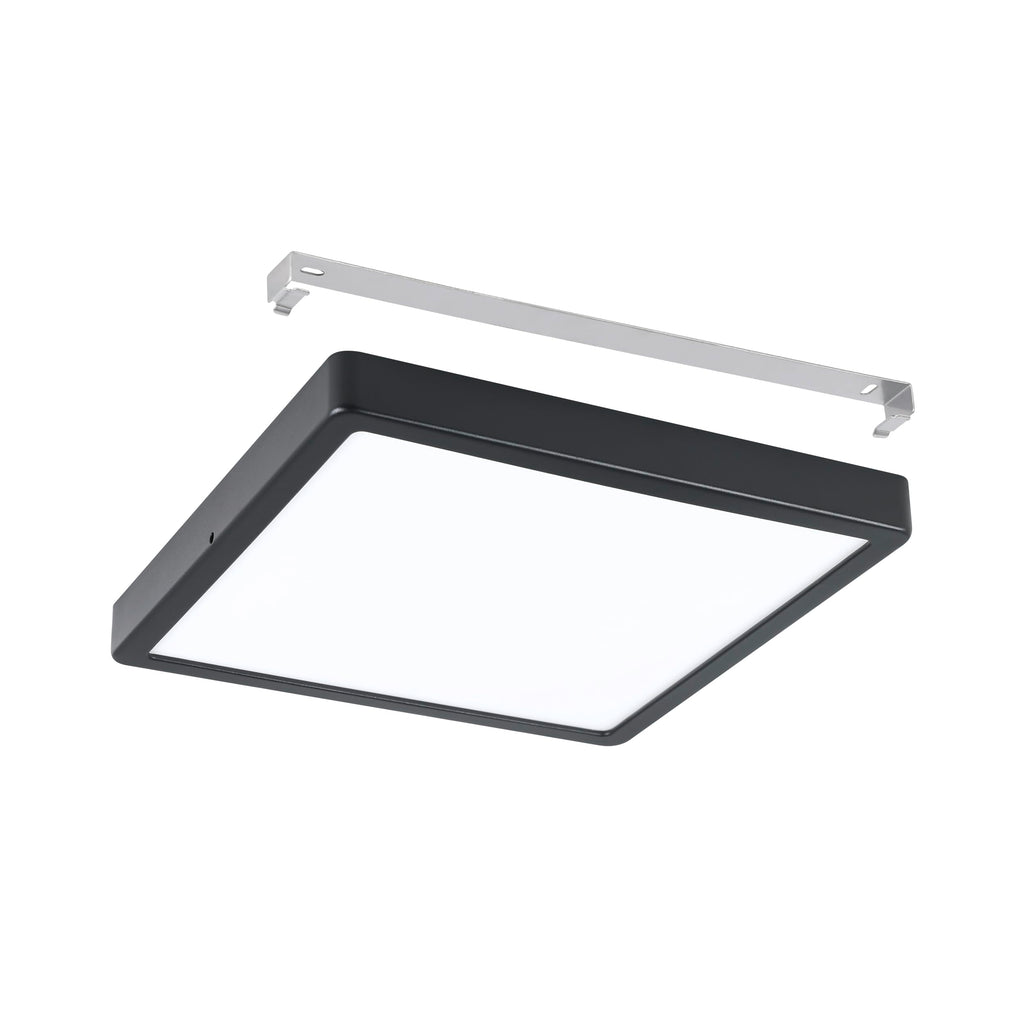 Eglo Argolis 2 LED Outdoor Ceiling Light – Black Metal IP44 Warm White