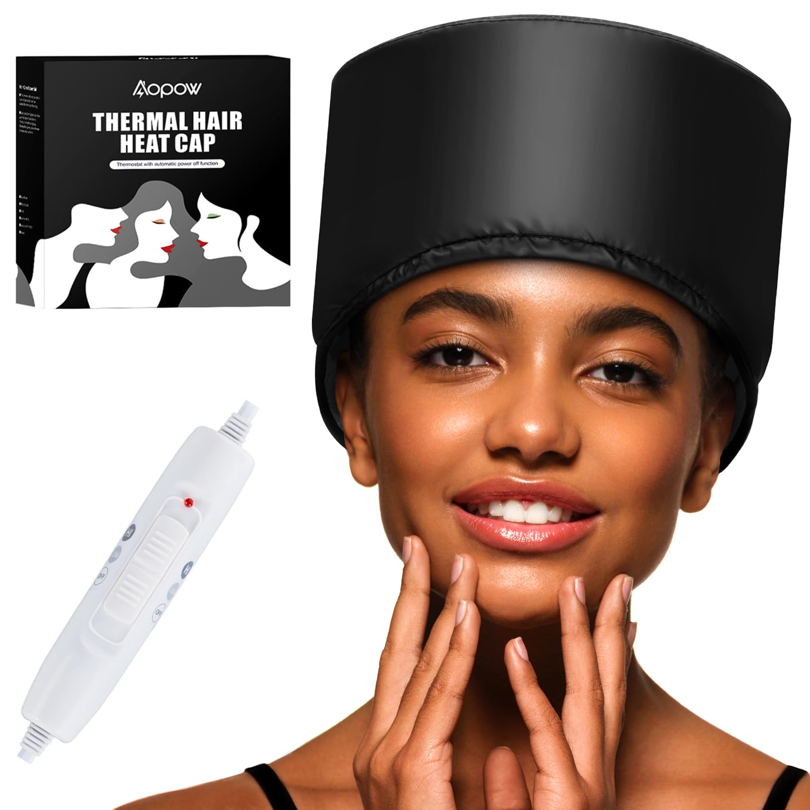 Hair Steamer Cap – Deep Conditioning Thermal Heat Hat for Afro Hair