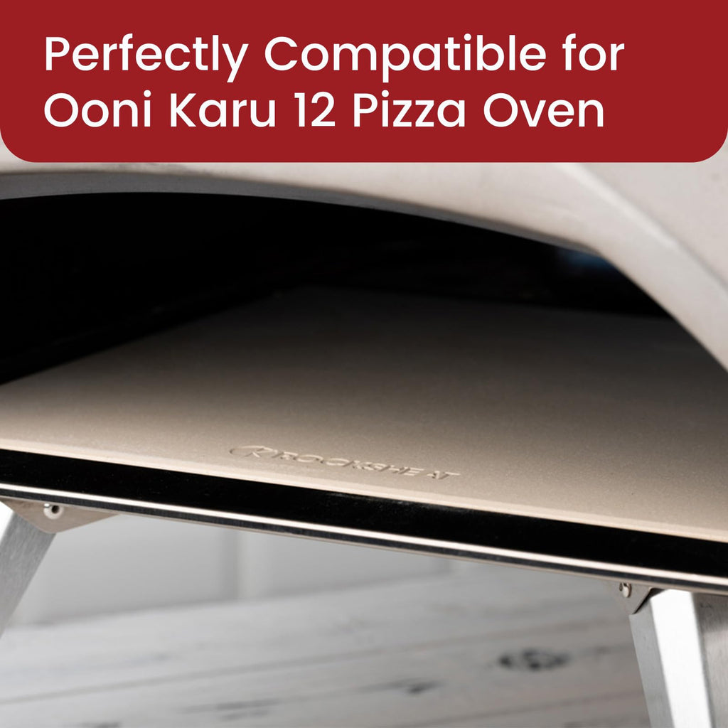 13.2" Square Cordierite Pizza Stone for Ooni 12 Oven