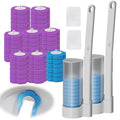 Disposable Toilet Brush Set | 2 Wands & 48 Cleaner Refills