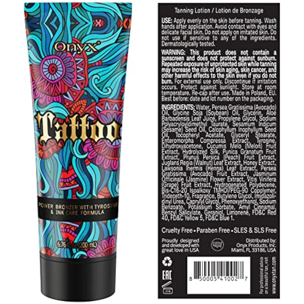 Onyx Tattoo Protect Sunbed Cream | Tanning Accelerator with Ink Care