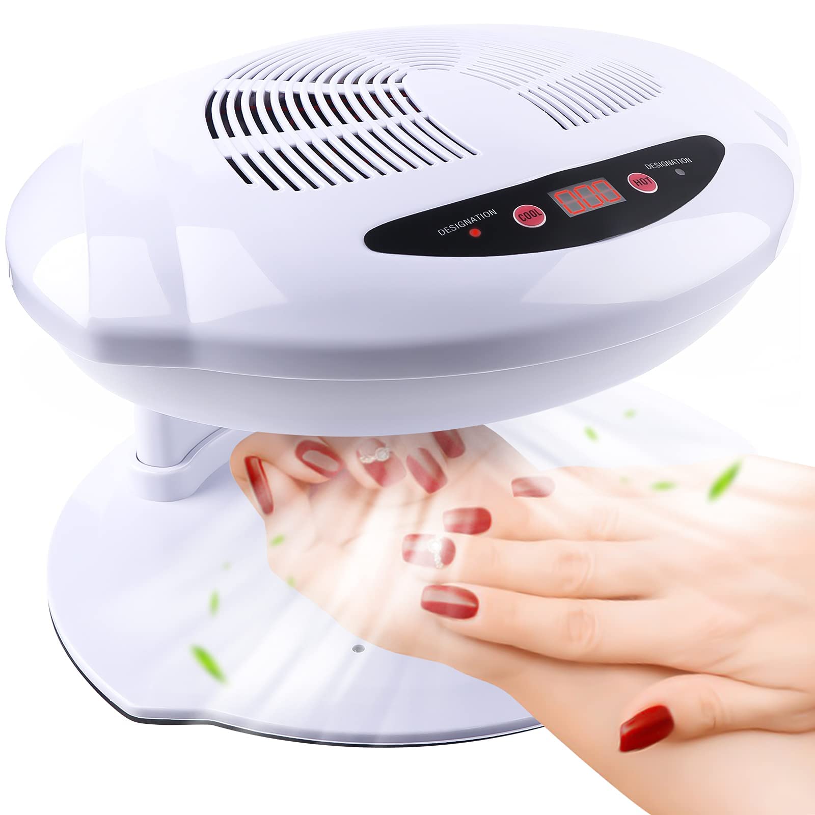 Kalolary 400W Air Nail Dryer – Automatic Sensor Fan for Hands and Feet