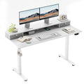 Klicelor Electric Height Adjustable Desk, with 2 Fabric Drawers, 120x60cm