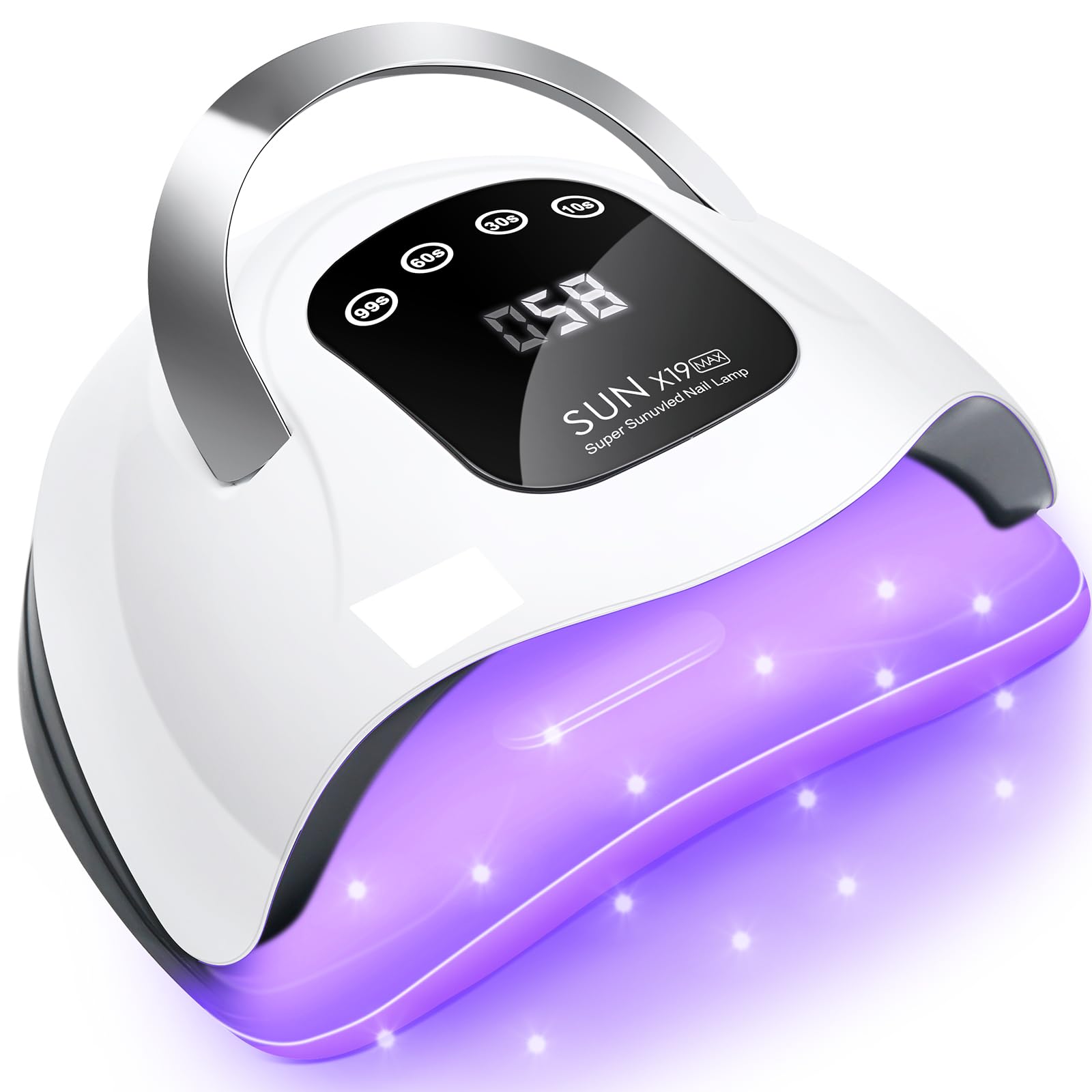 LKE UV LED Nail Lamp | 320W Professional Gel Nail Dryer with 4 Timers