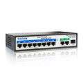 Goalake 11-Port 120W Managed PoE+ Switch | 8-Port PoE with Gigabit Uplink