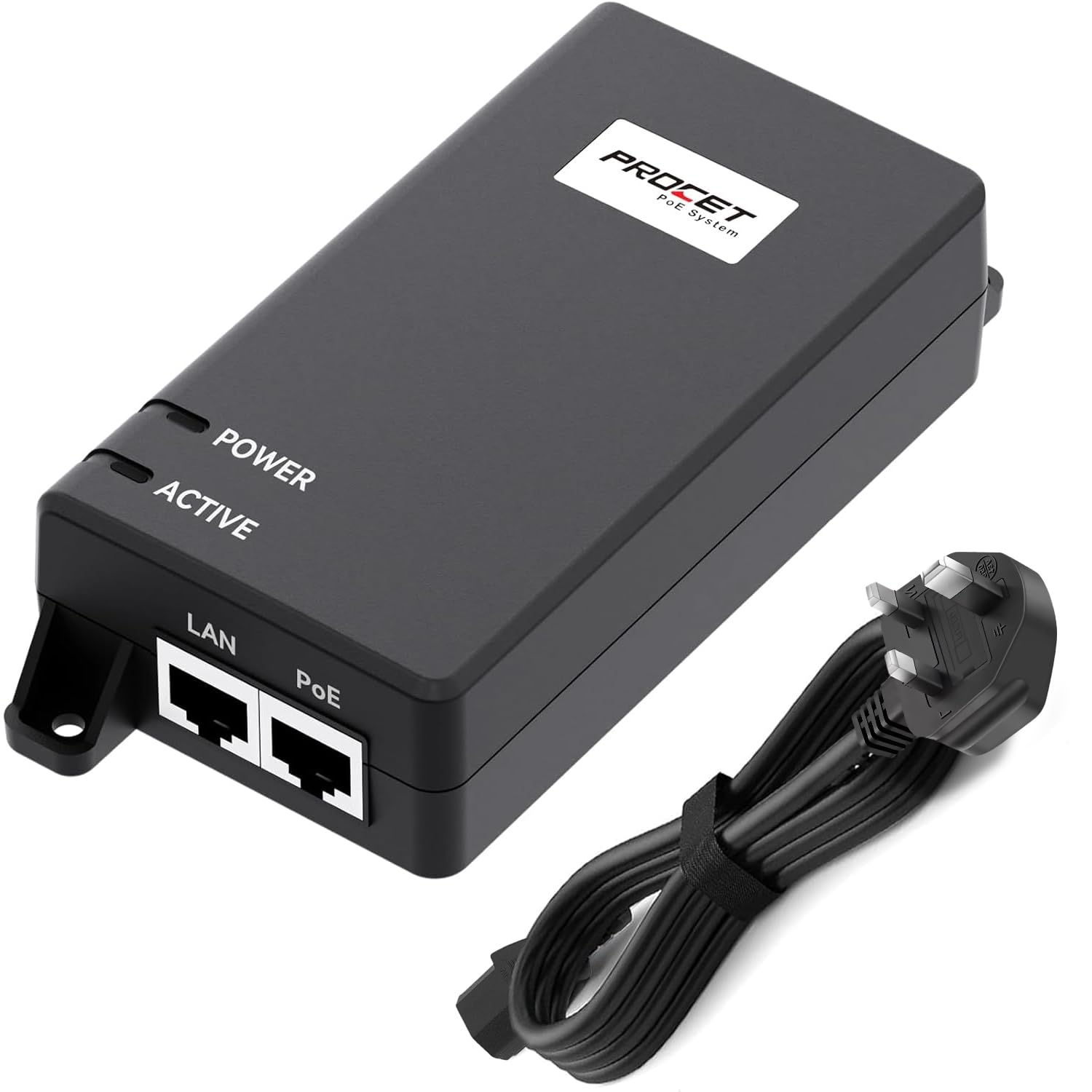 Procet 10 Gigabit PoE++ Injector 60W | High Power Network Adapter