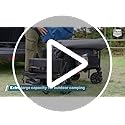 TIMBER RIDGE 300L Folding Festival Trolley | Heavy-Duty Beach Wagon