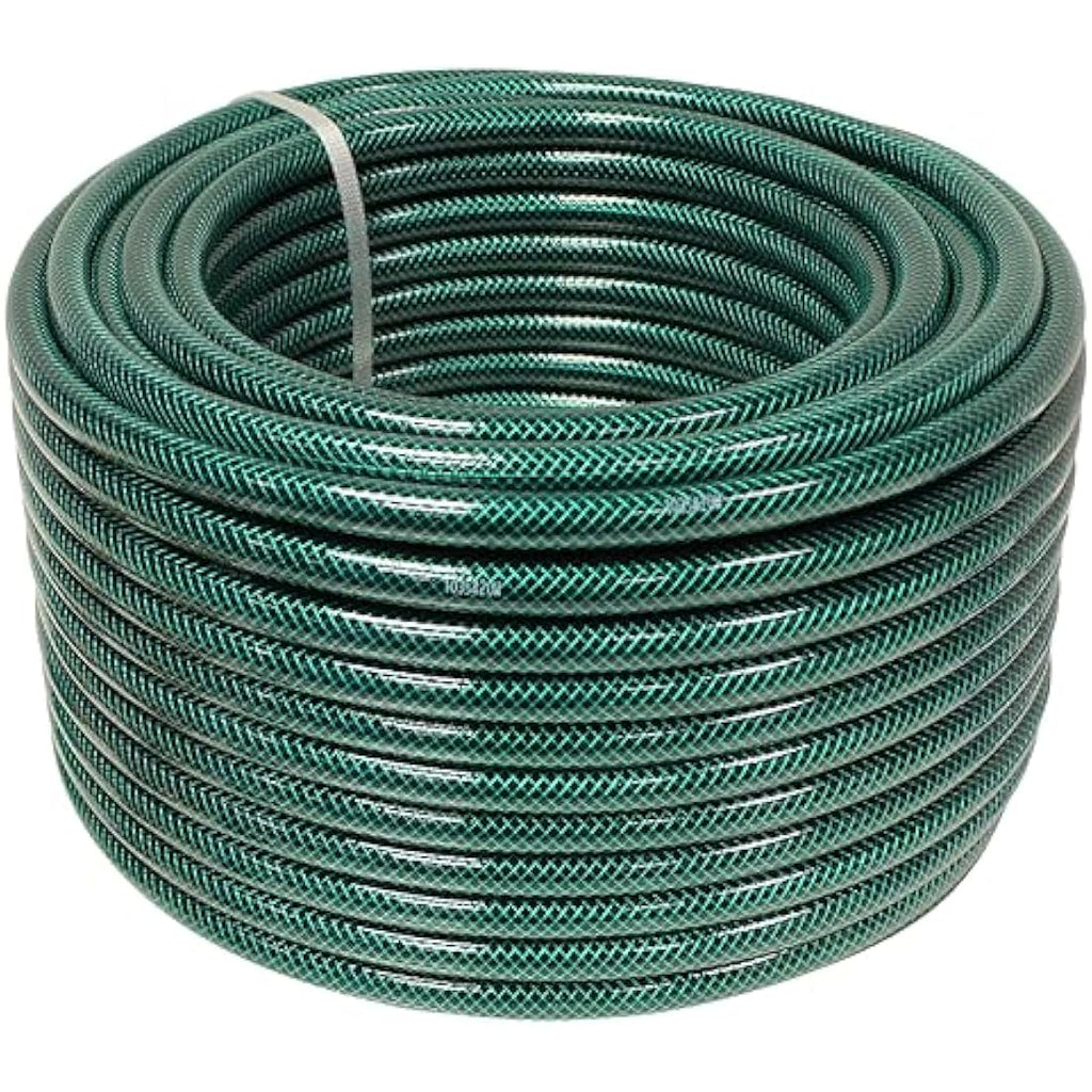 Faithfull 50m Reinforced PVC Garden Hose Pipe – 12.7mm Kink Resistant